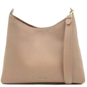 Furla Vto Leather Hobo Shoulder Bag Pink
